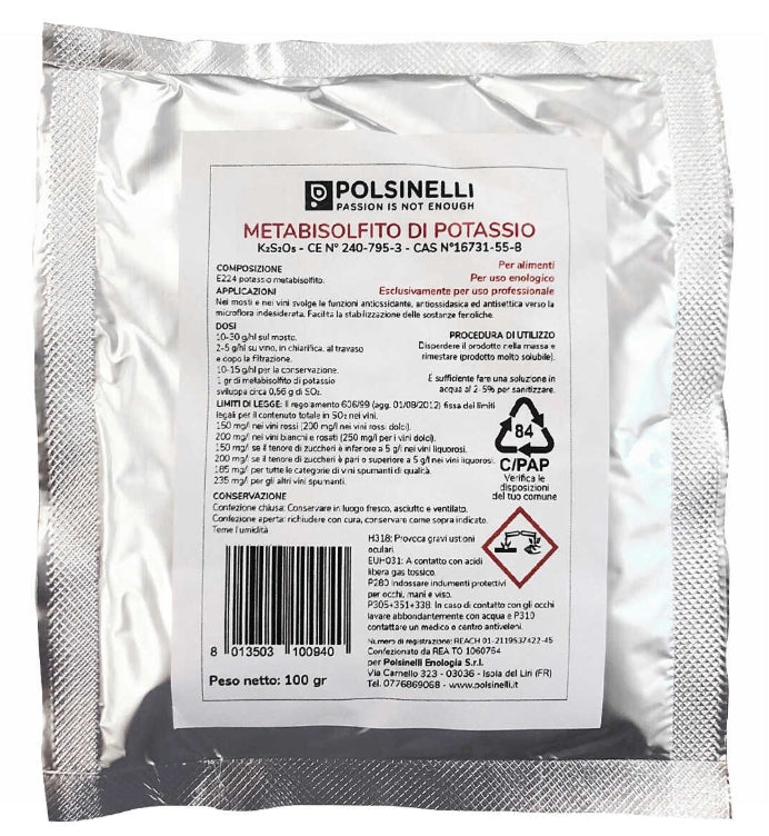 Potassium metabisulfite (100 g)